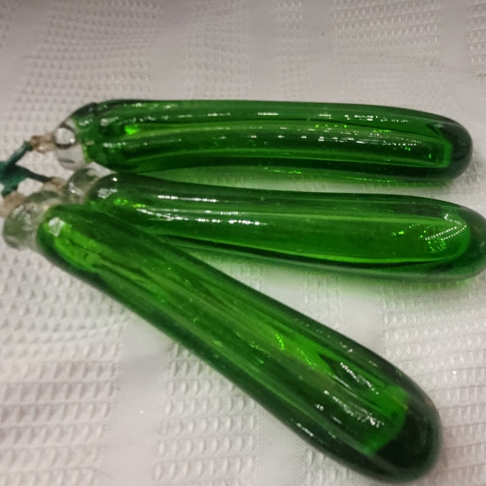 Handblown glass pickles